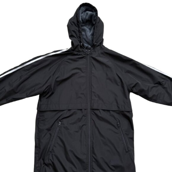 Striped Comfort Fleece-Lined Swim Parka - Picture 3 of 10